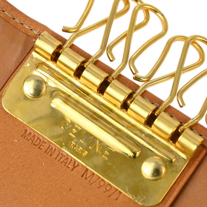 Celine Brown Macadam Key Case Small Good