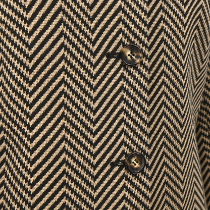 Celine Setup Suit Jacket Skirt Brown #36