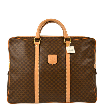 Celine Brown Macadam Briefcase Handbag