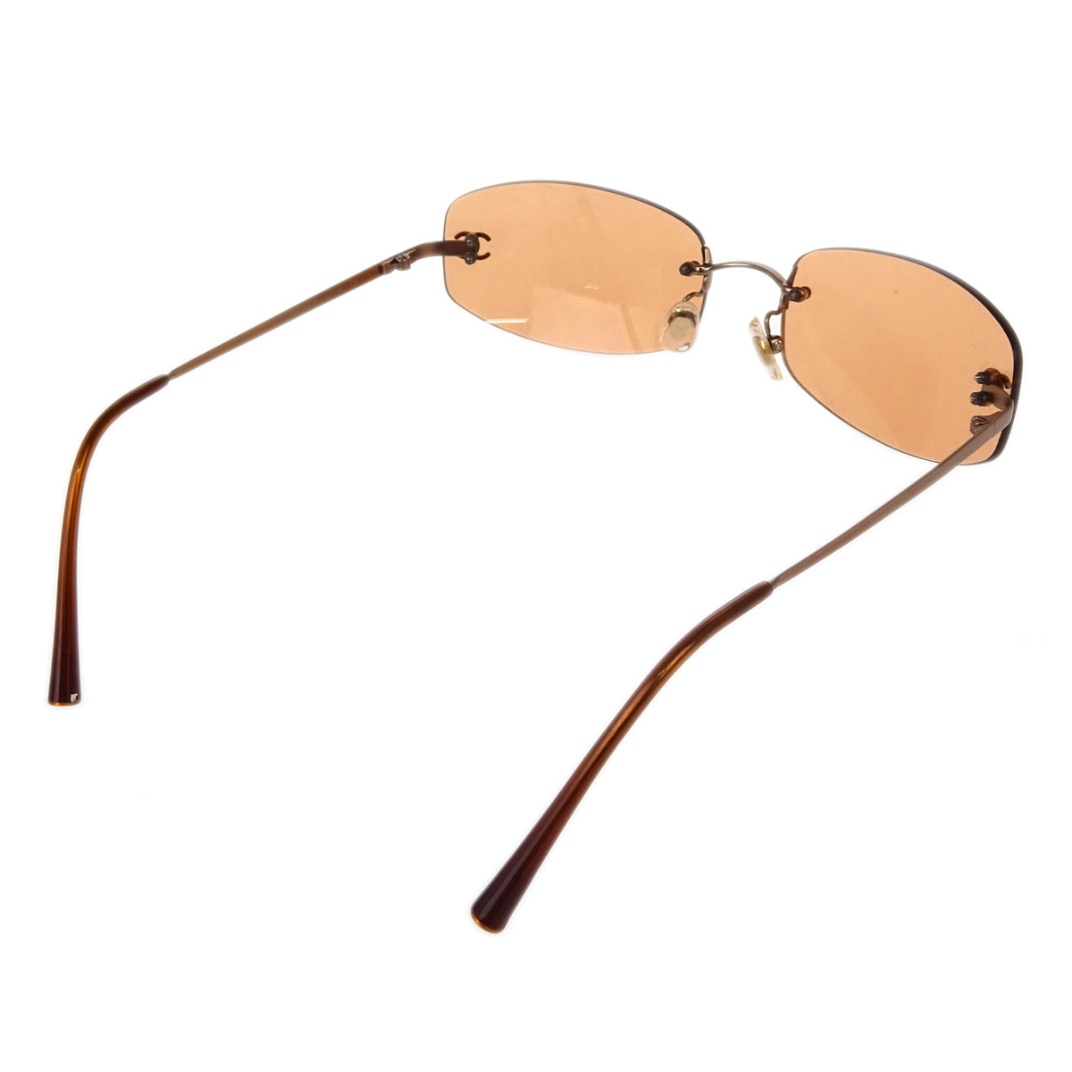 Chanel Sunglasses Eyewear Brown Small Good