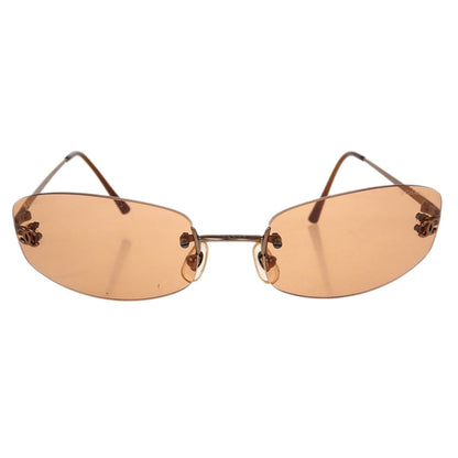 Chanel Sunglasses Eyewear Brown Small Good