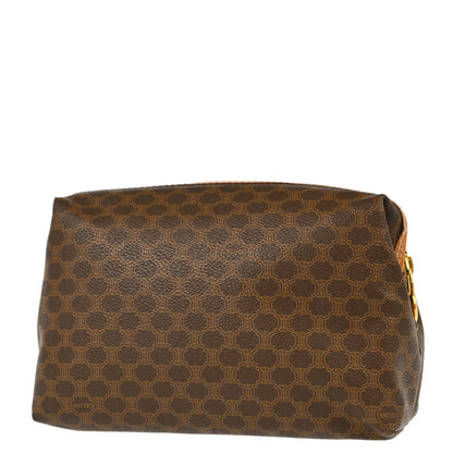 Celine Brown Macadam Cosmetic Pouch Bag