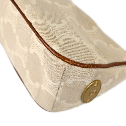Celine White Macadam Handbag