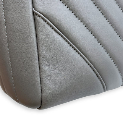 Chevron Print Seasonal Tote 25x21x9cm Grey Shoulder Bag in Lambskin, Gold hardware