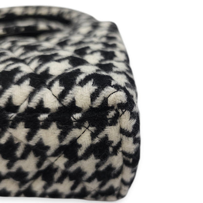 Houndstooth Kelly (19cm) Mini Multi-colour Crossbody Bag in Tweed, Gold hardware