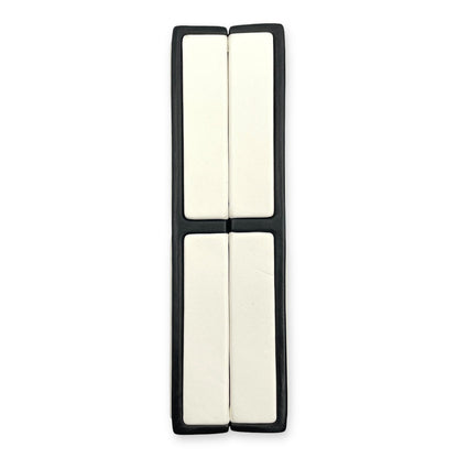 Chanel No.5 Parfum Box Black/White Evening Clutch, Gold hardware