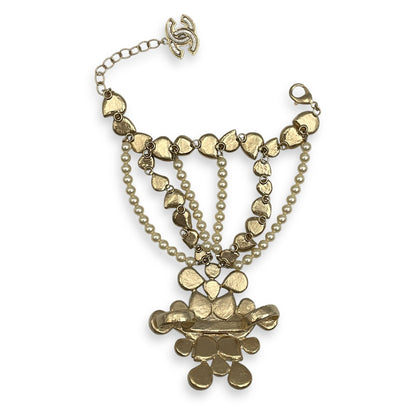 12A Paris-Bombay Metal Ring Bracelet in Yellow