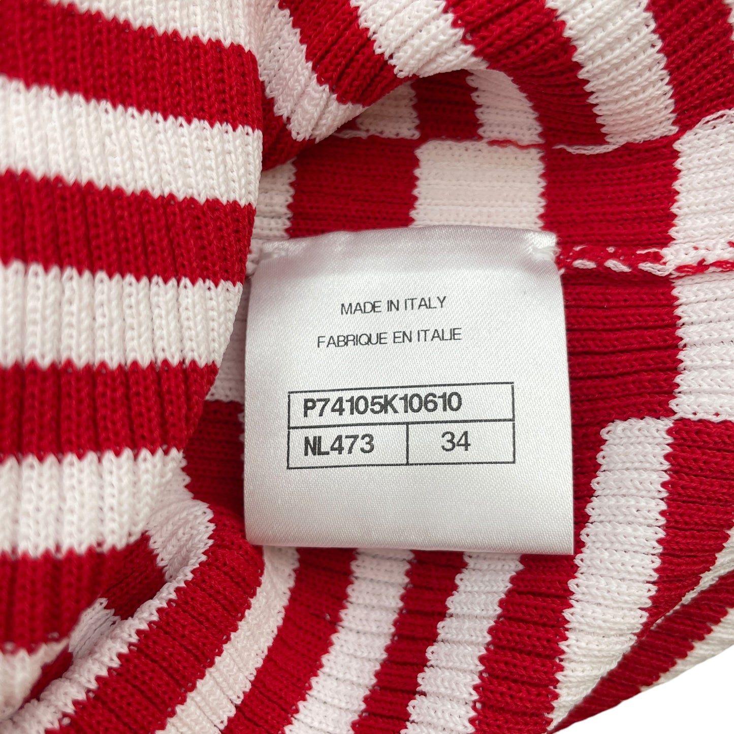 23C No5 Clover 34 Red, White Pullover in Acetate, Polyamide, Lacquered Metal hardware