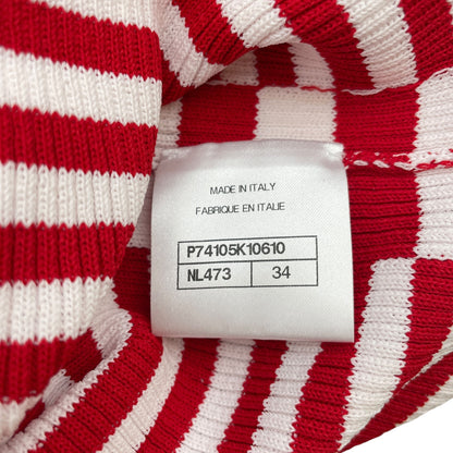 23C No5 Clover 34 Red, White Pullover in Acetate, Polyamide, Lacquered Metal hardware