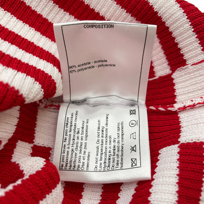 23C No5 Clover 34 Red, White Pullover in Acetate, Polyamide, Lacquered Metal hardware