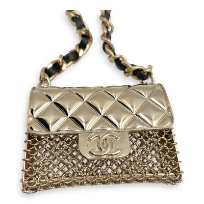 21S Micro Bag Short Necklace in Black