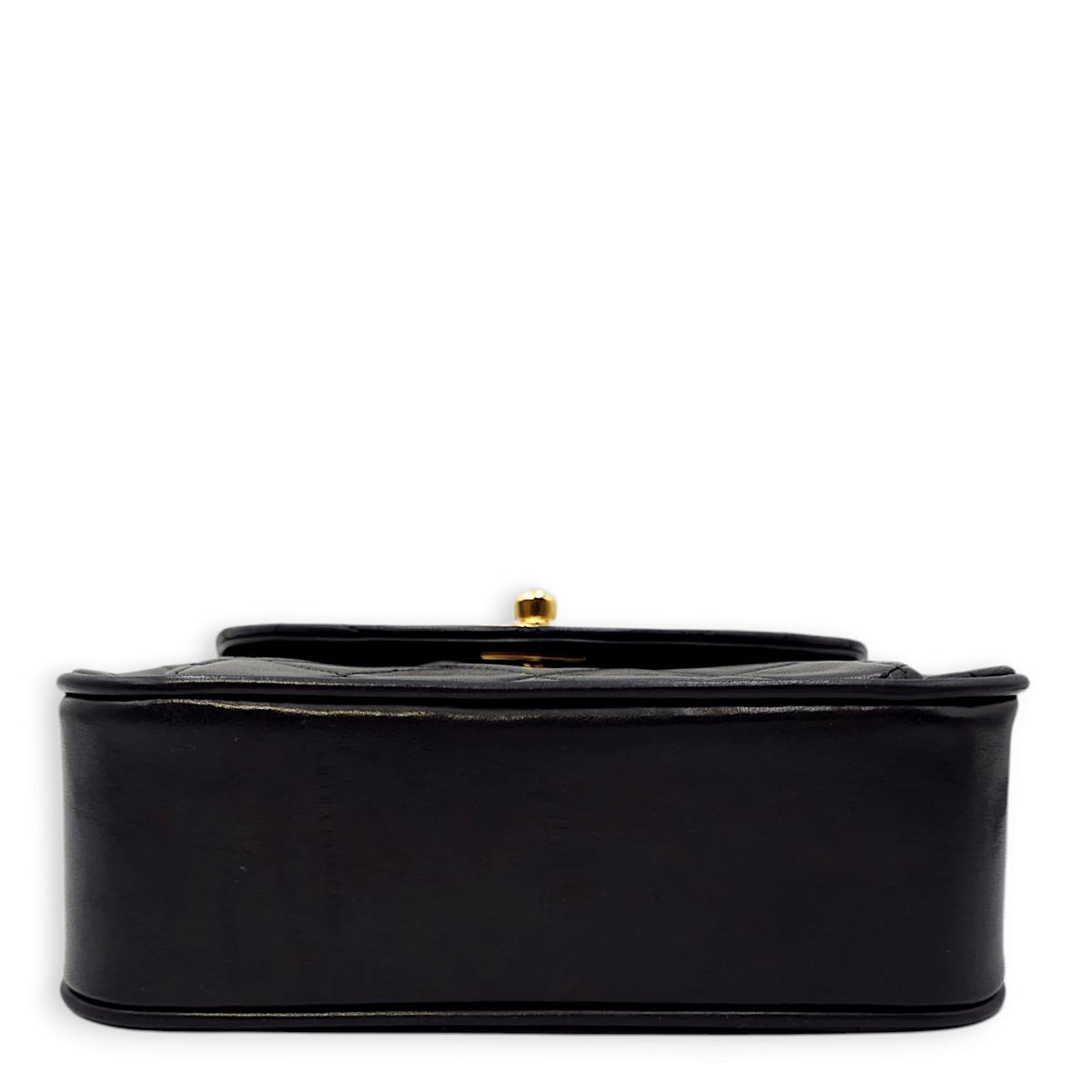 Vintage Flap with Bijoux Chain 17x11x5.5cm Black Crossbody Bag in Lambskin, Gold hardware