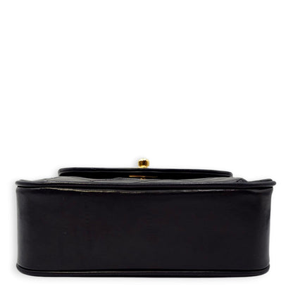 Vintage Flap with Bijoux Chain 17x11x5.5cm Black Crossbody Bag in Lambskin, Gold hardware