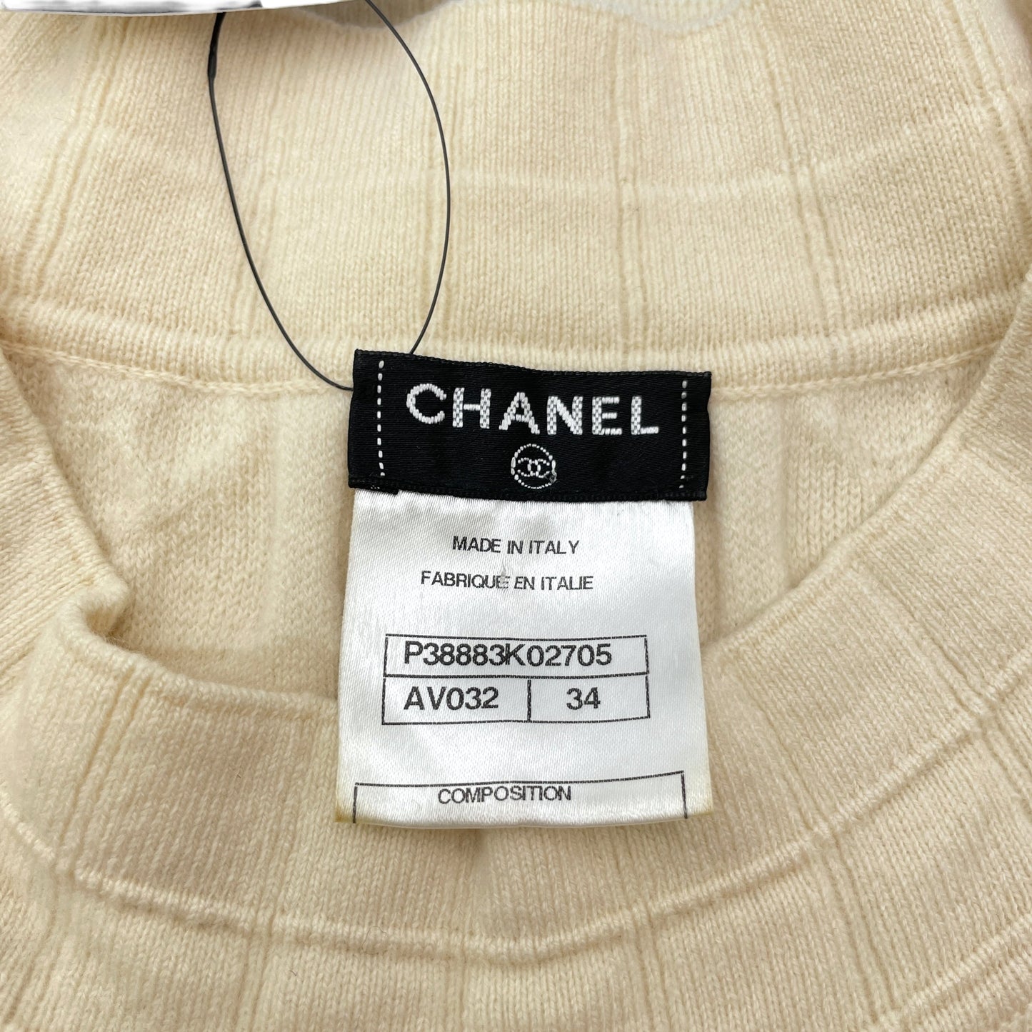 Camellia Print 34 Cream Dress in Wool