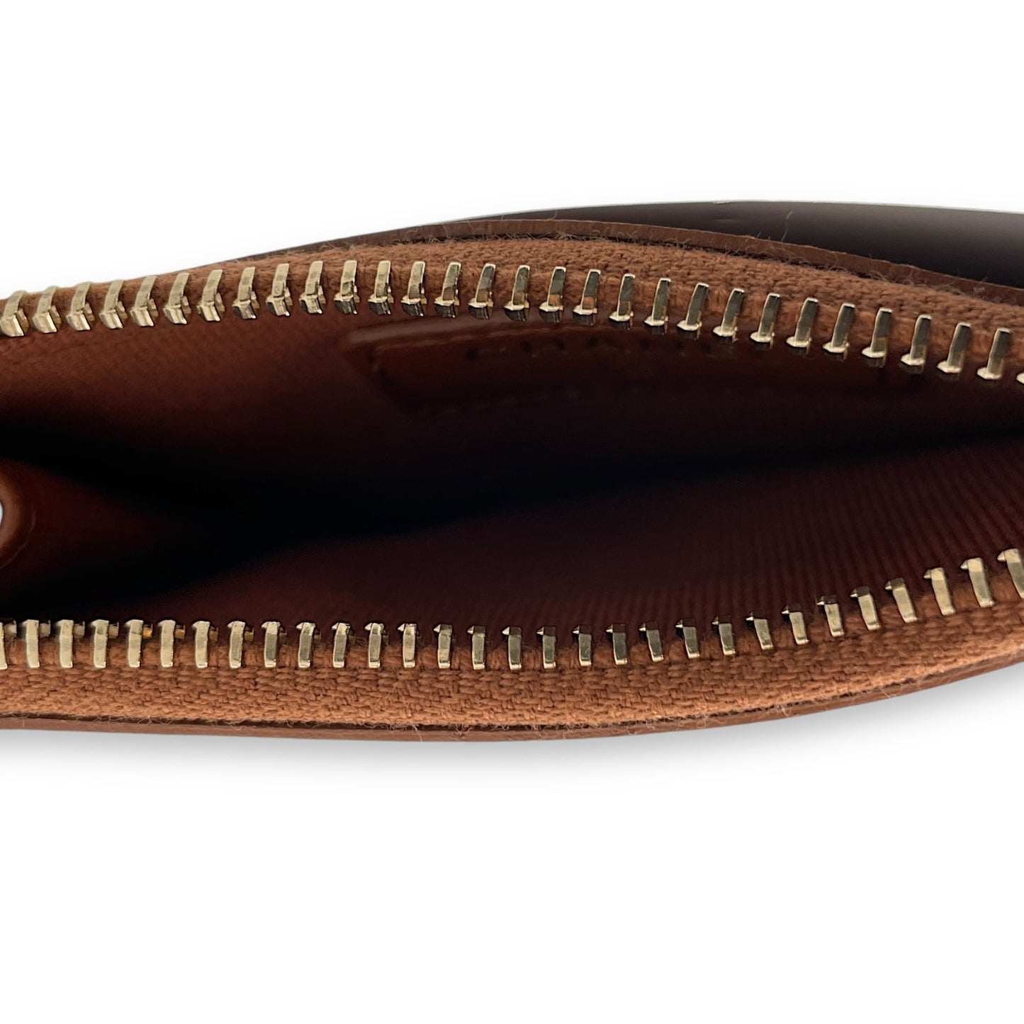 Brown  Holder in Lambskin, Gold hardware