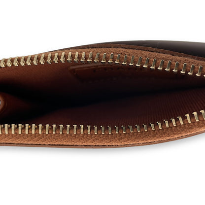 Brown  Holder in Lambskin, Gold hardware