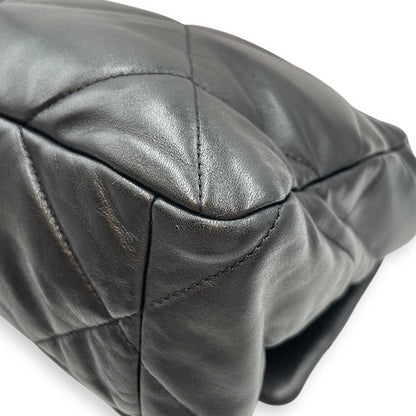 C19 Large Black Shoulder Bag in Lambskin, Tri Tone Hardware hardware