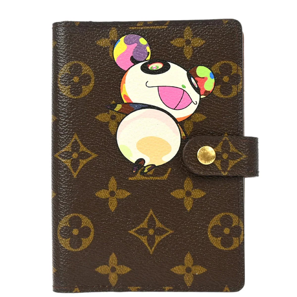 Louis Vuitton 2004 Monogram Panda Agenda PM Note Book Cover R20011 Small Good