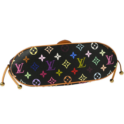Louis Vuitton 2004 Black Monogram Multicolor Theda PM Handbag M92346