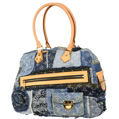 Louis Vuitton 2007 Monogram Denim Patchwork Bowly Shoulder Bag M95376
