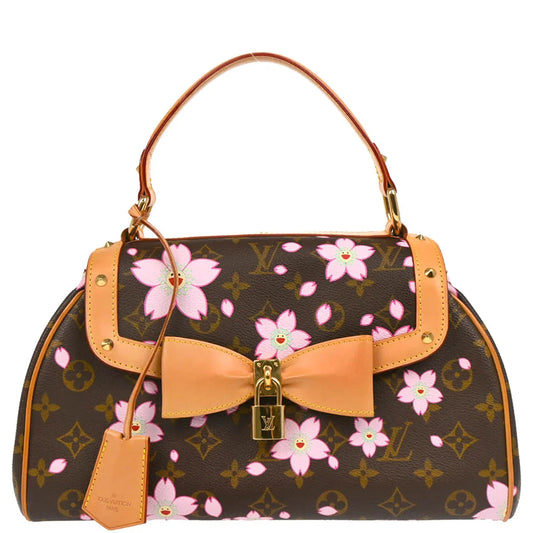 Louis Vuitton 2003 Monogram Cherry Blossom Sac Retro PM Handbag M92012