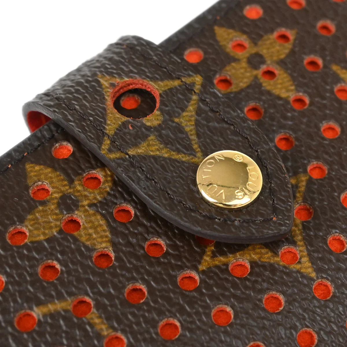 Louis Vuitton 2006 Monogram Perfo Compact Zip Wallet M95189