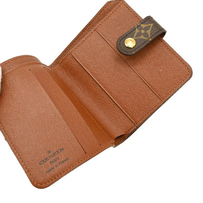 Louis Vuitton 2004 Monogram Compact Zip Wallet M61667