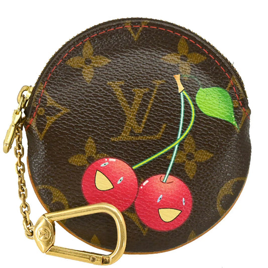 Louis Vuitton 2005 Cherry Porte Monnaie Rond Coin Case Wallet M95043