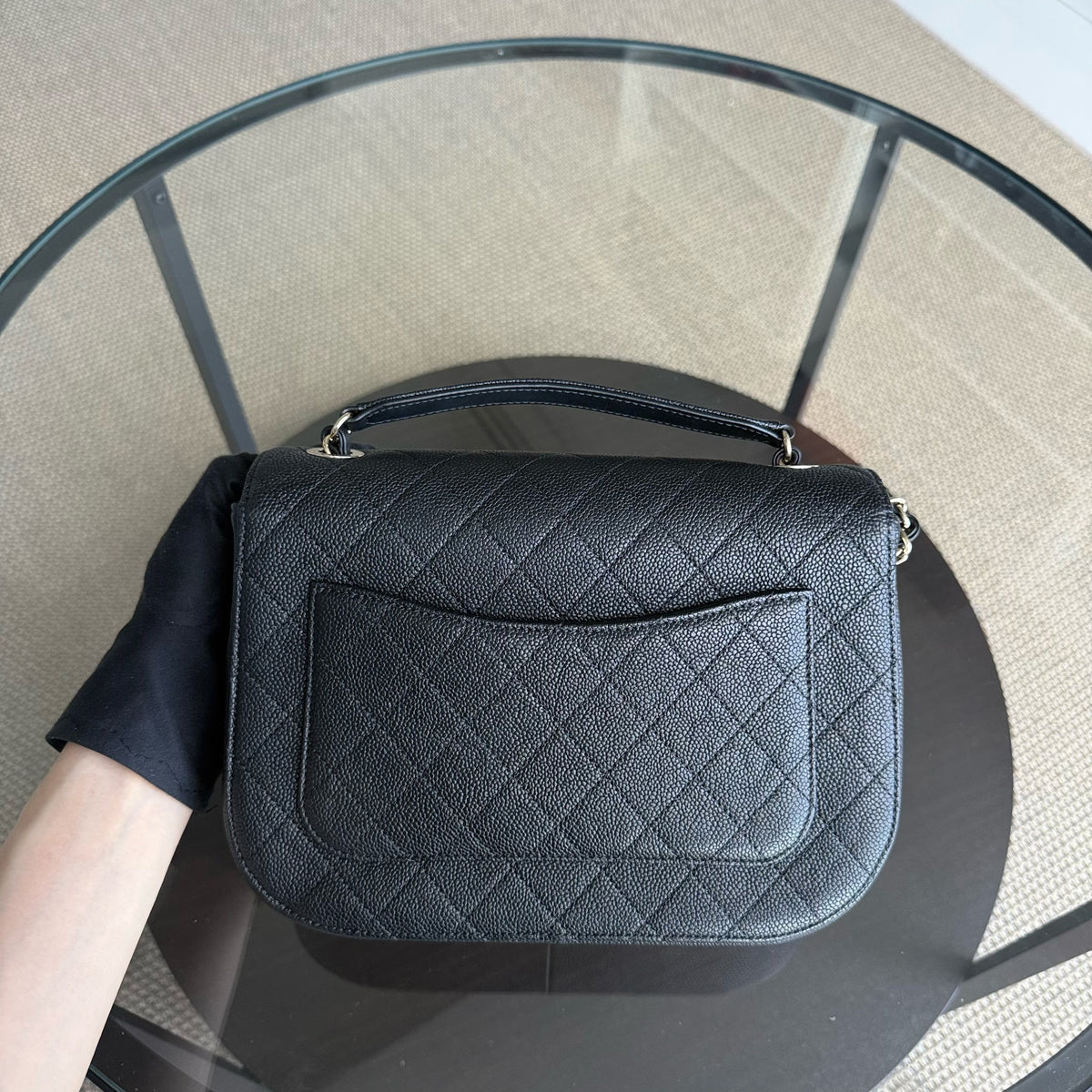 Chanel Coco Curve Cuba - Caviar Quilted Grained Calfskin Black Gold Hardware Series 23