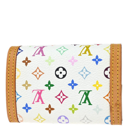Louis Vuitton 2007 White Multicolor Porte Monnaie Plat Wallet M92657