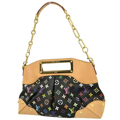 Louis Vuitton 2010 Black Multicolor Judy MM 2way Shoulder Handbag M40256