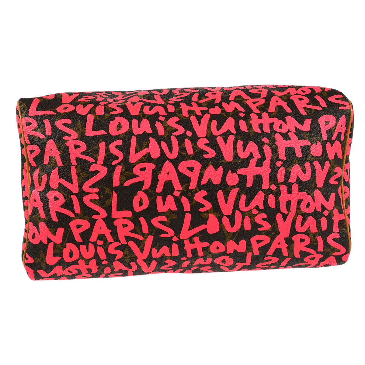Louis Vuitton 2009 Pink Monogram Graffiti Speedy 30 Handbag M93704