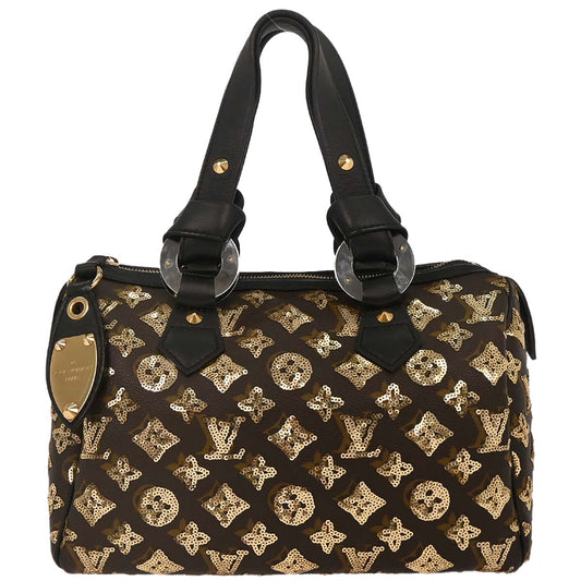 Louis Vuitton Gold Monogram Eclipse Speedy 30 Handbag M40244