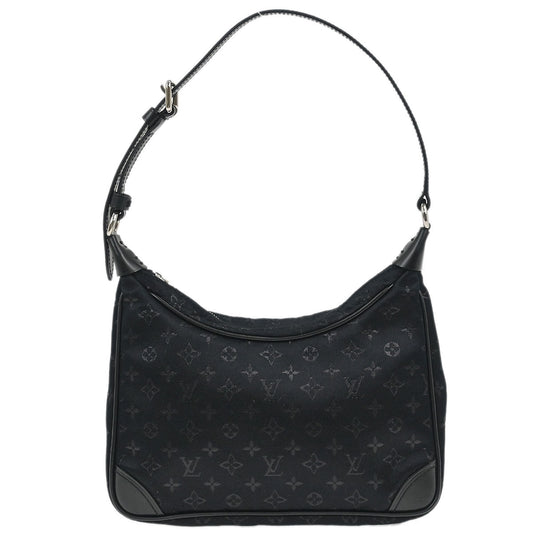 Louis Vuitton Black Monogram Satin Little Boulogne Handbag M92142