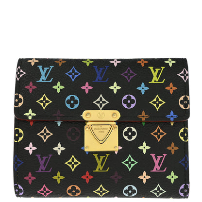 Louis Vuitton Black Multicolor Portefeuille Koala Wallet M58015