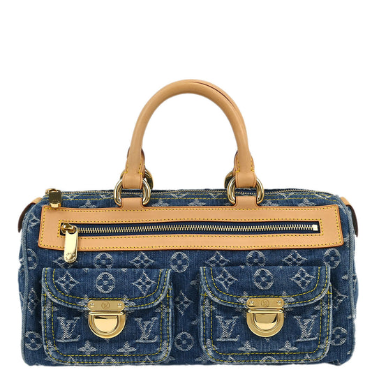 Louis Vuitton Blue Monogram Denim Neo Speedy Handbag M95019