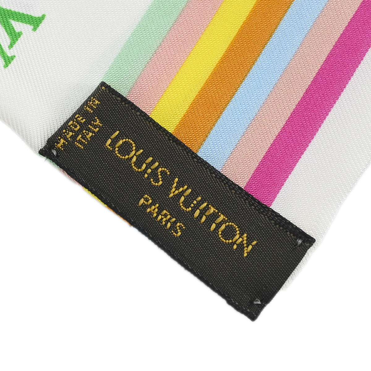 Louis Vuitton White Multicolor Bandeau Scarf M71991