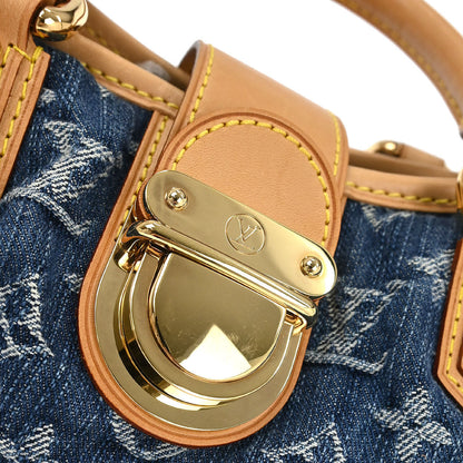 Louis Vuitton Blue Monogram Denim Pleaty Handbag M95020