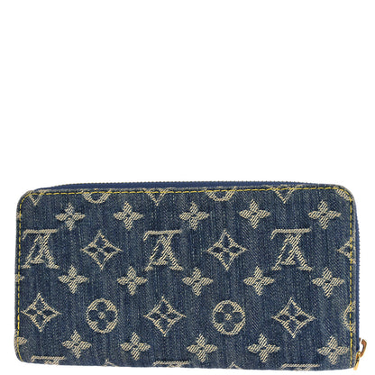 Louis Vuitton Blue Monogram Denim Zippy Wallet M95341