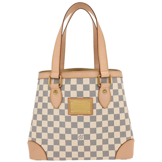 Louis Vuitton 2012 Damier Azur Hampstead PM Tote Handbag N51207