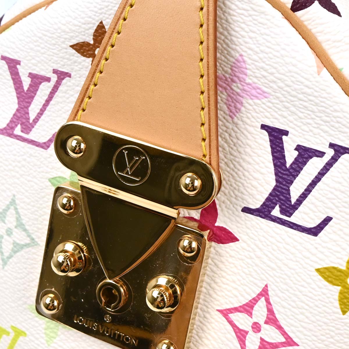 Louis Vuitton White Monogram Multicolor Keepall 45 Handbag M92641