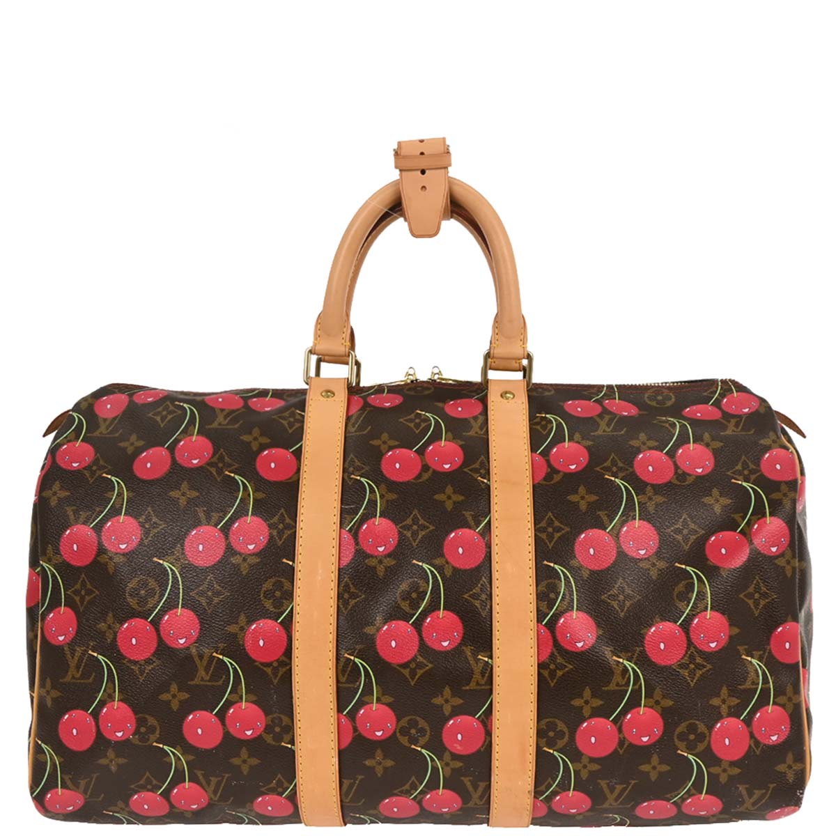 Louis Vuitton 2005 Monogram Cherry Keepall 45 Duffle Handbag M95011