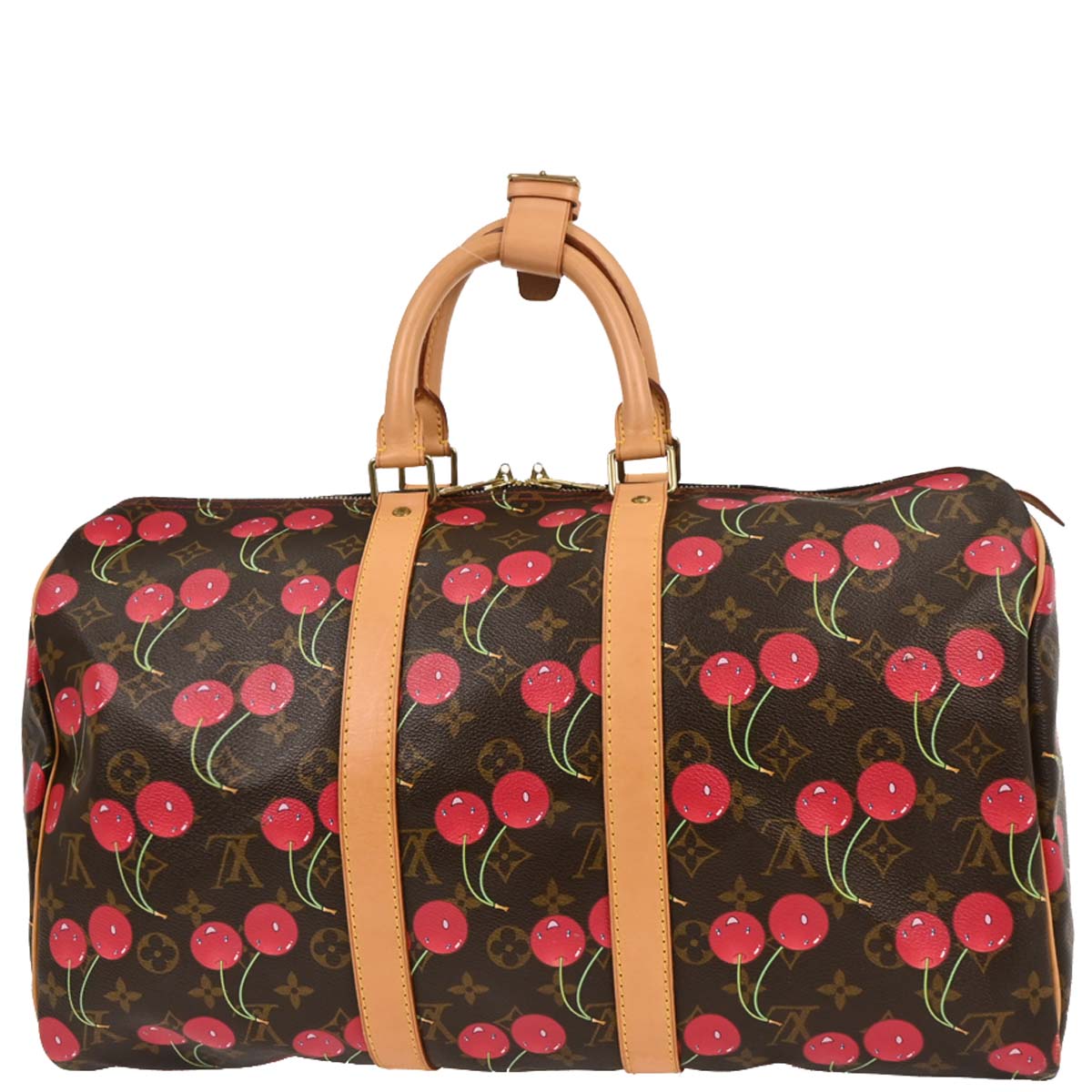 Louis Vuitton 2005 Monogram Cherry Keepall 45 Duffle Handbag M95011