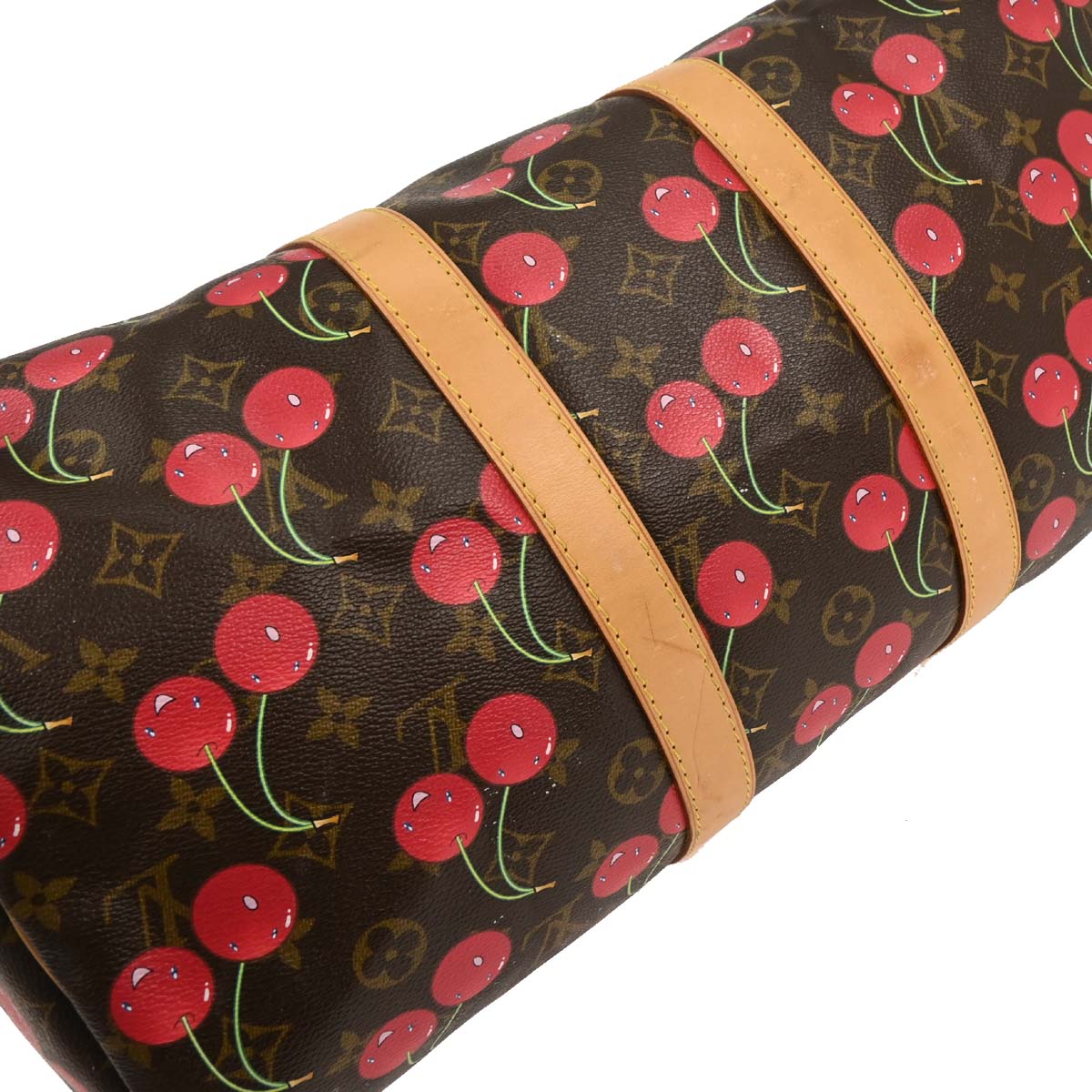 Louis Vuitton 2005 Monogram Cherry Keepall 45 Duffle Handbag M95011