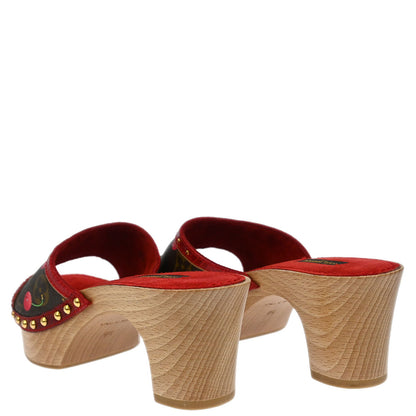 Louis Vuitton * 2005 Monogram Cherry Mule Sandals Shoes #36