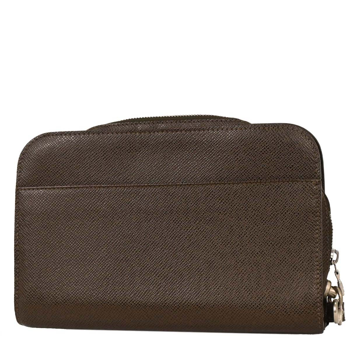 Louis Vuitton 2006 Brown Taiga Baikal Clutch Bag M30188