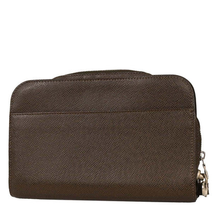 Louis Vuitton 2006 Brown Taiga Baikal Clutch Bag M30188