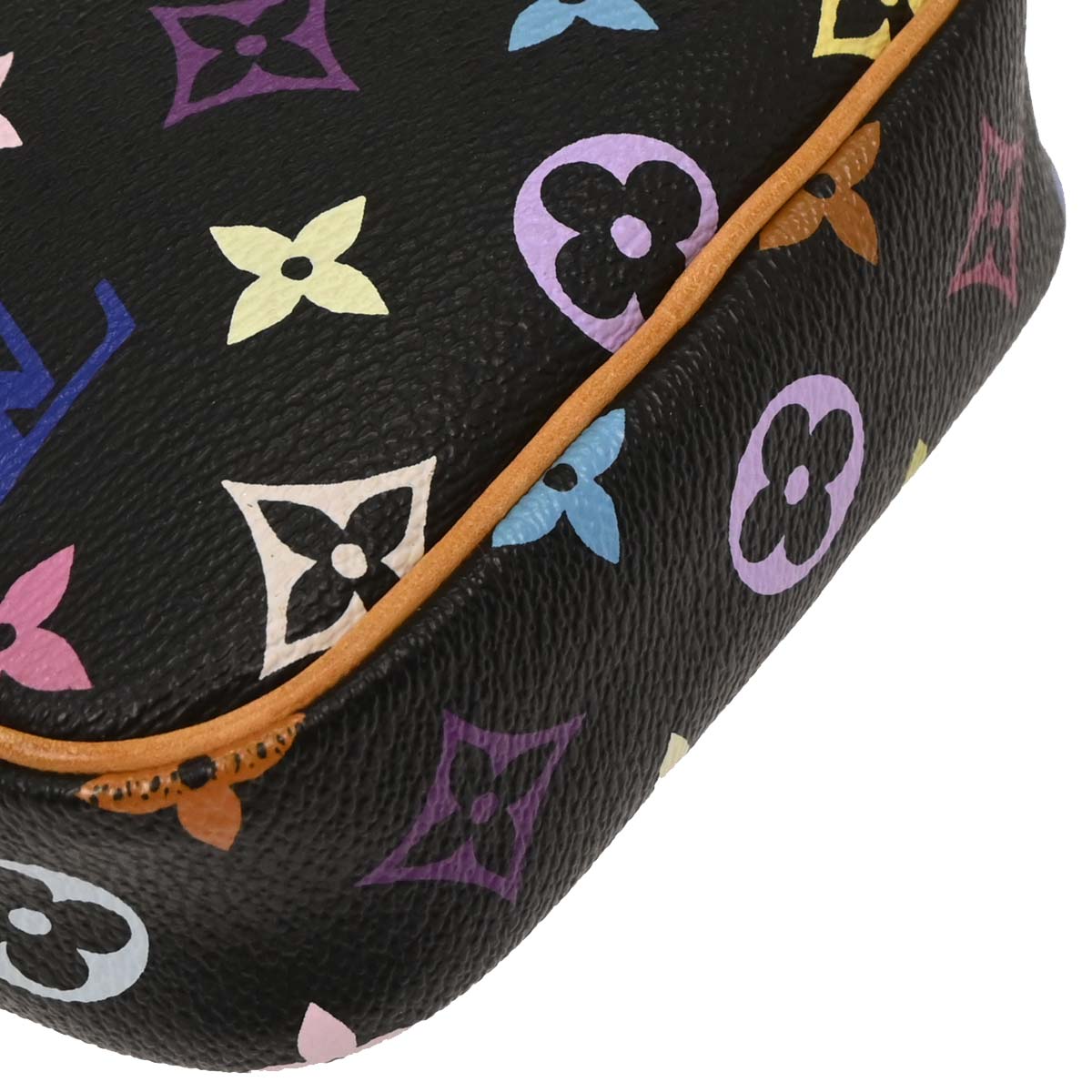 Louis Vuitton 2005 Black Monogram Multicolor Rift Shoulder Bag M40056