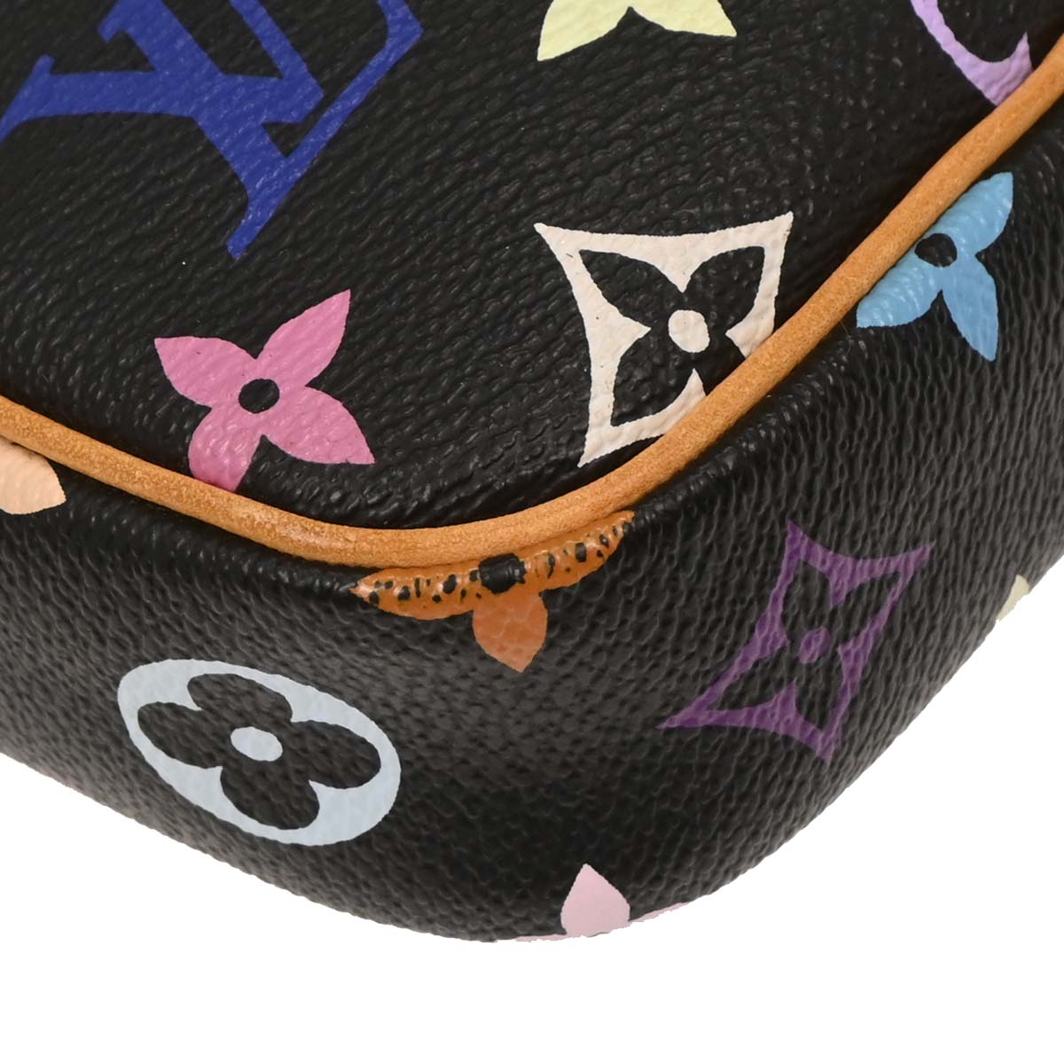 Louis Vuitton 2005 Black Monogram Multicolor Rift Shoulder Bag M40056