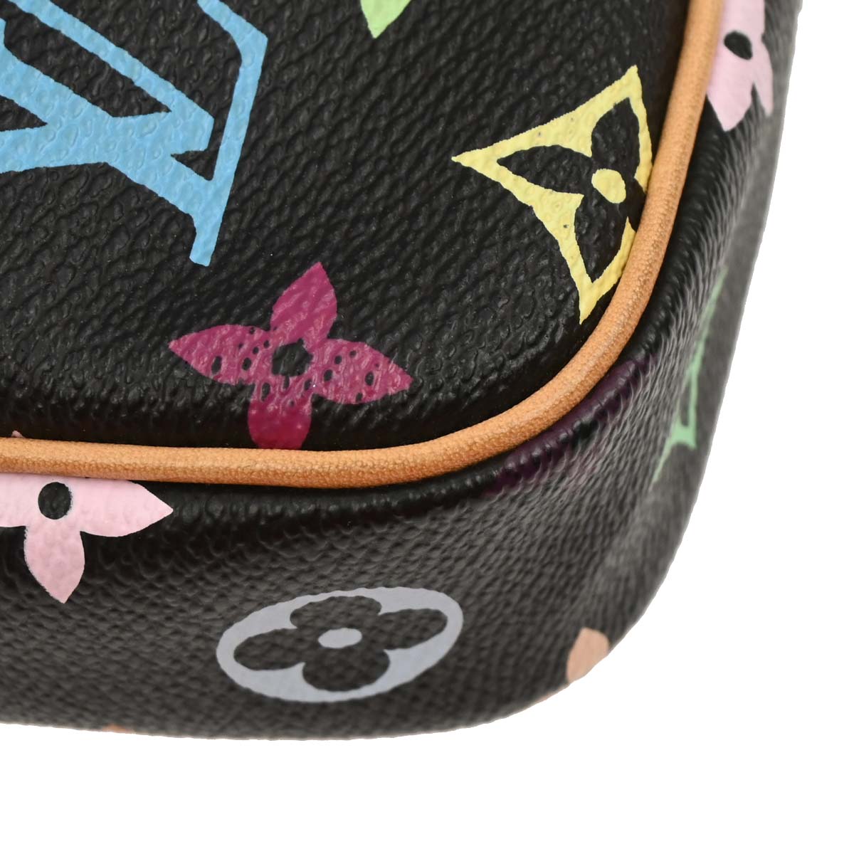 Louis Vuitton 2005 Black Monogram Multicolor Rift Shoulder Bag M40056
